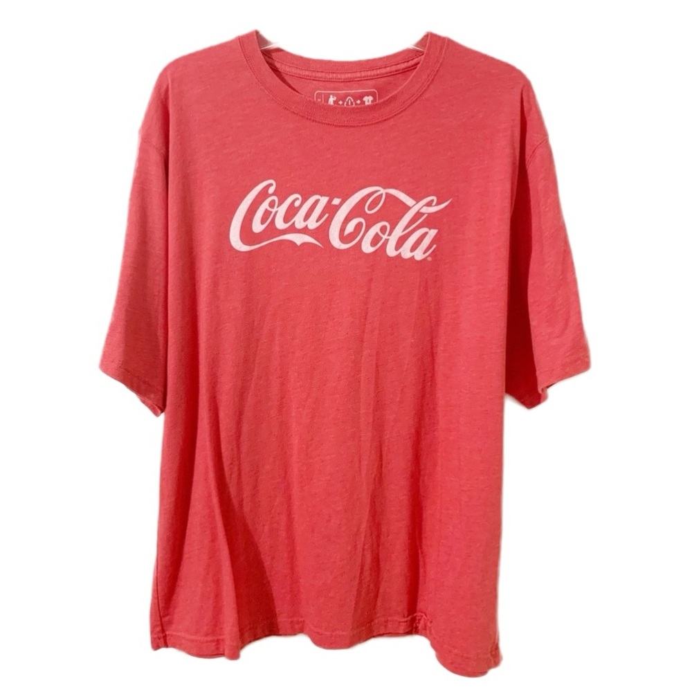 Coca Cola Short Sleeve 4Inside Crewneck Graphic Tee Shirt Coca Cola Across Front